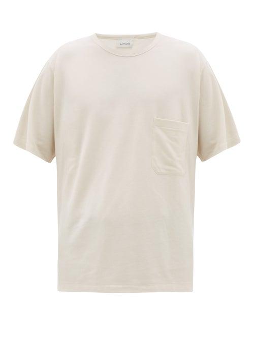 Matchesfashion.com Lemaire - Patch-pocket Cotton T-shirt - Mens - White