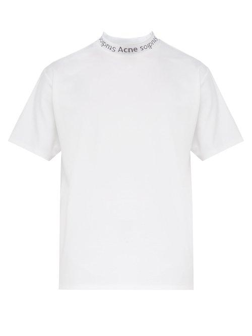 Matchesfashion.com Acne Studios - Navid Stretch Jersey T Shirt - Mens - White