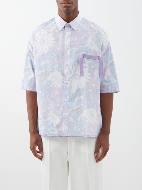 Jacquemus - Cabri Floral-print Cotton-poplin Shirt - Mens - White Multi
