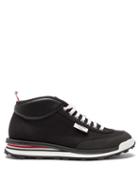 Mens Shoes Thom Browne - Rugby Canvas High-top Trainers - Mens - Black White