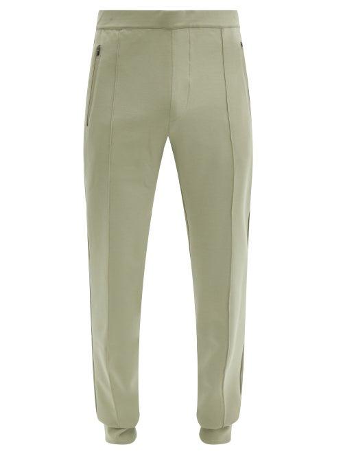 Matchesfashion.com Falke Ess - Logo-print Stretch-jersey Track Pants - Mens - Green