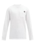 Matchesfashion.com Loewe - Anagram Patch-pocket Cotton-jersey T-shirt - Mens - White