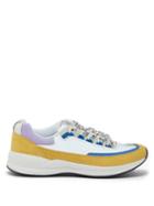Matchesfashion.com A.p.c. - X Brain Dead Jay Leather Trim Trainers - Mens - White Multi