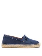 Matchesfashion.com Ralph Lauren Purple Label - Ribbon-trimmed Canvas Espadrilles - Mens - Navy