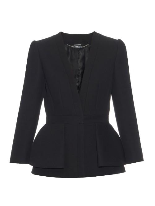 Alexander Mcqueen Tailored Wool And Silk-blend Jacket