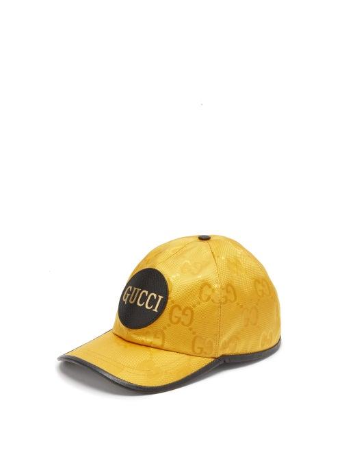 Matchesfashion.com Gucci - Gg-jacquard Nylon Baseball Cap - Mens - Yellow