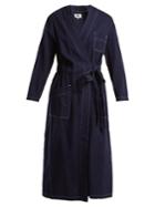 Mm6 Maison Margiela Waist-tie Cotton-twill Robe Jacket