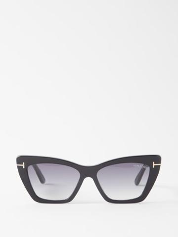 Tom Ford Eyewear - Wyatt Cat-eye Acetate Sunglasses - Womens - Black