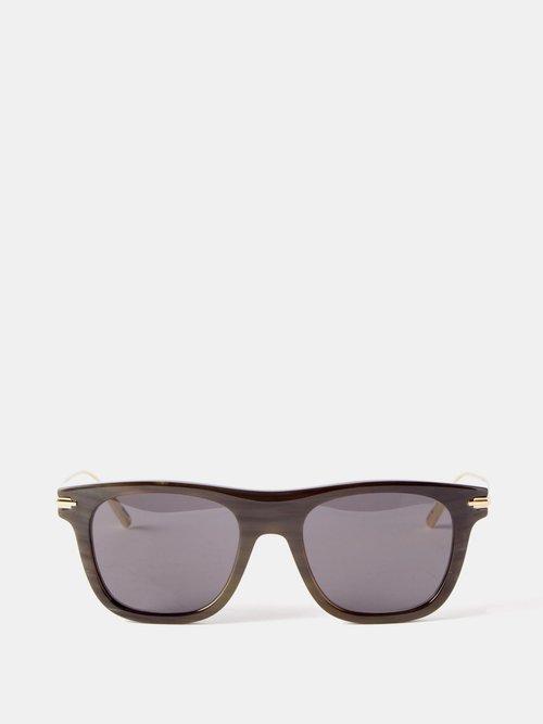 Dior - Diorblacksuit D-frame Acetate Sunglasses - Mens - Brown