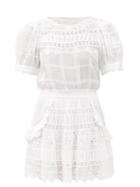 Matchesfashion.com Loveshackfancy - Augustine Broderie-anglaise Cotton Dress - Womens - White