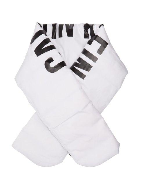 Matchesfashion.com Calvin Klein Performance - Logo Print Down Filled Scarf - Womens - White Black