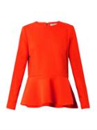 Preen By Thornton Bregazzi Satine Peplum Wool Top