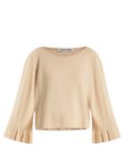Elizabeth And James Freja Fluted Bell-sleeved Knit Sweater