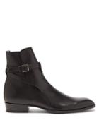 Saint Laurent - Wyatt Leather Boots - Mens - Black