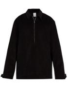 Matchesfashion.com Deveaux - Point Collar Corduroy Pullover - Mens - Black
