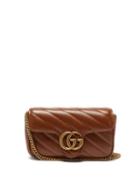 Gucci - Gg Marmont Super Mini Leather Cross-body Bag - Womens - Tan