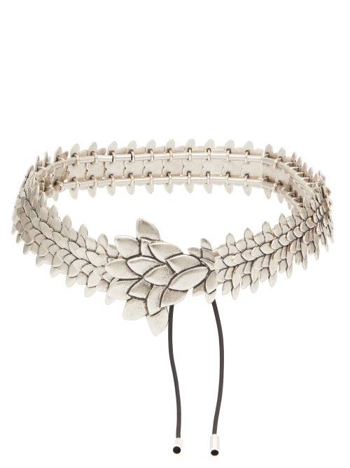 Matchesfashion.com Isabel Marant - Plume Antiqued-metal Belt - Womens - Silver