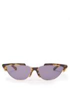 Matchesfashion.com Karen Walker Eyewear - Tropics Crazy Tort Cat Eye Sunglasses - Womens - Tortoiseshell