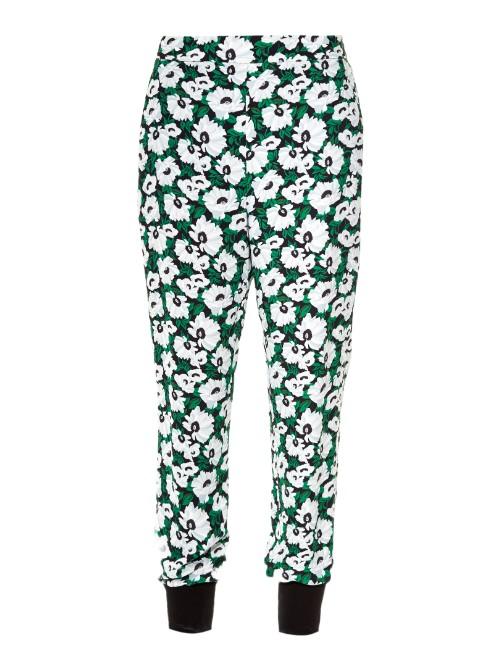Stella Mccartney Julia Poppy-print Cady Trousers