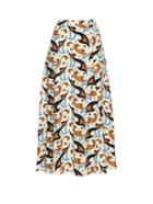 Etro Abstract Paisley-print Wool-crepe Skirt