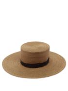 Maison Michel - Lana Hemp-straw Hat - Womens - Camel