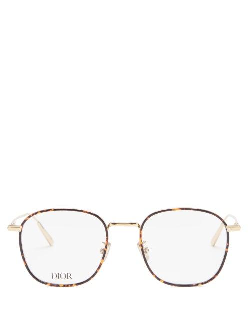 Matchesfashion.com Dior - Diorblacksuit Round Metal Glasses - Mens - Gold