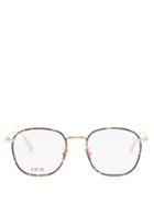Matchesfashion.com Dior - Diorblacksuit Round Metal Glasses - Mens - Gold