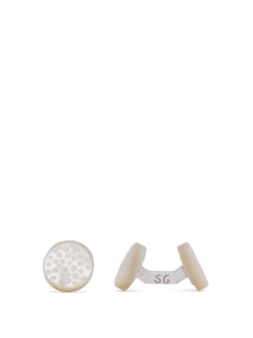 Samuel Gassmann Milky Way Mother-of-pearl Cufflinks