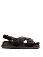 Marni Fur-insole Calf-hair Sandals