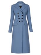 Matchesfashion.com Altuzarra - Janine Double Breasted Wool Coat - Womens - Light Blue