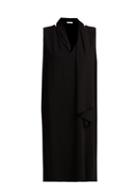 Matchesfashion.com The Row - Flynn Tie Neck Cady Dress - Womens - Black