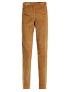 Matchesfashion.com Gabriela Hearst - Gustavo Cotton Blend Corduroy Trousers - Womens - Camel