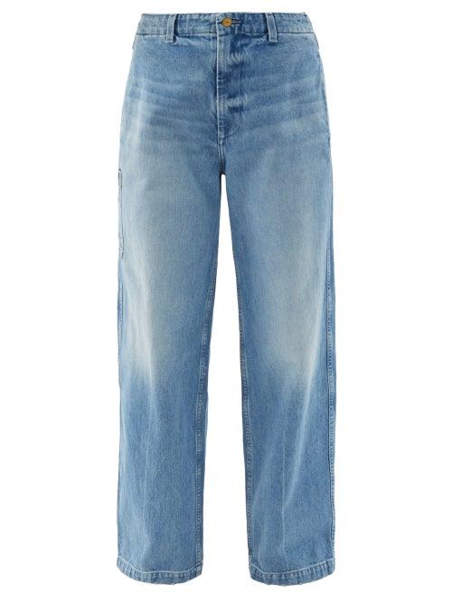 Matchesfashion.com B Sides - Cinch Back-belt Oversized Jeans - Womens - Denim