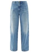 Matchesfashion.com B Sides - Cinch Back-belt Oversized Jeans - Womens - Denim