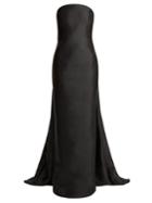 Gabriela Hearst Joaquina Strapless Silk-blend Gown