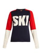 Perfect Moment Ski-intarsia Tri-colour Wool Sweater