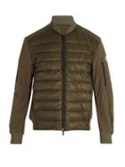 Matchesfashion.com Moncler - Ariege Contrast Panel Quilted Down Jacket - Mens - Green