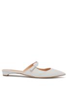 Matchesfashion.com Rupert Sanderson - Blanche Point Toe Leather Mules - Womens - White