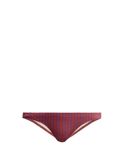 Matchesfashion.com Solid & Striped - Paloma Bikini Briefs - Womens - Red Stripe