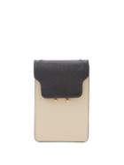 Ladies Bags Marni - Trunk Vertical Mini Leather Cross-body Bag - Womens - Black Cream