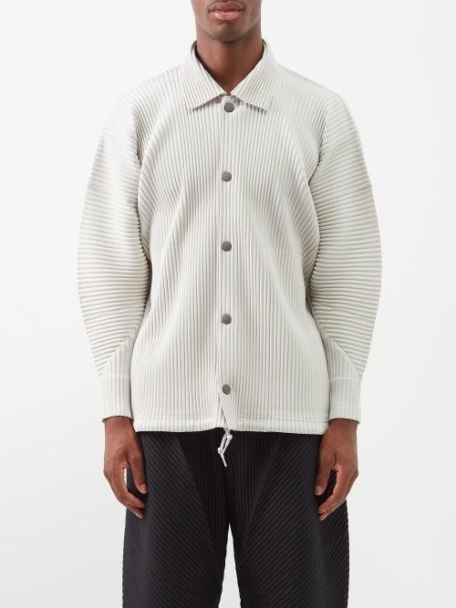 Homme Pliss Issey Miyake - Technical-pleated Shirt - Mens - Grey