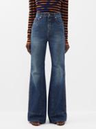 Loewe - High-rise Flared Jeans - Womens - Denim
