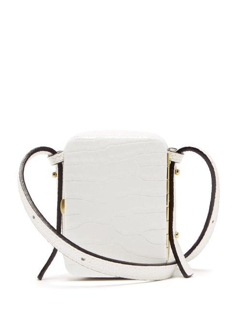 Matchesfashion.com Lutz Morris - Norman Crocodile-effect Leather Cross-body Bag - Womens - White