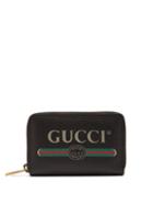 Matchesfashion.com Gucci - Logo Print Leather Wallet - Mens - Black Multi