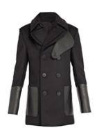 Alexander Mcqueen Double-front Wool Peacoat