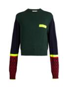 Toga Contrast-colour Crew-neck Sweater