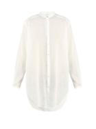 Saint Laurent Grandad-collar Cotton Shirt