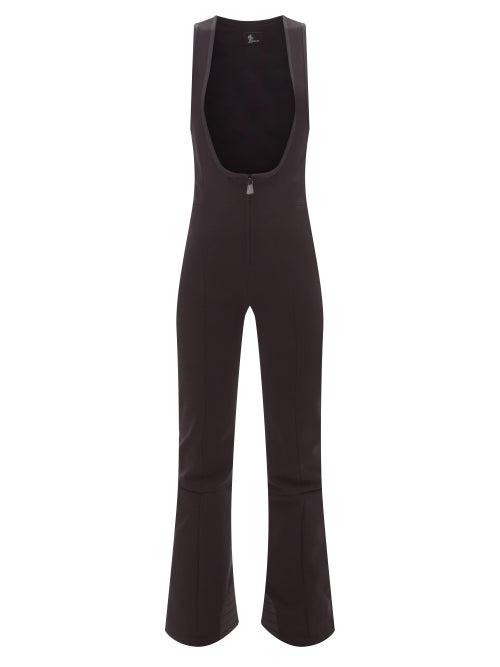 Moncler Grenoble - Logo-patch Softshell Ski Suit - Womens - Black