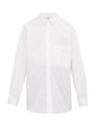 Matchesfashion.com Raey - Batwing Sleeve Cotton Shirt - Mens - White
