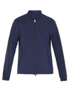 Matchesfashion.com Herno - High Neck Technical Shell Bomber Jacket - Mens - Blue